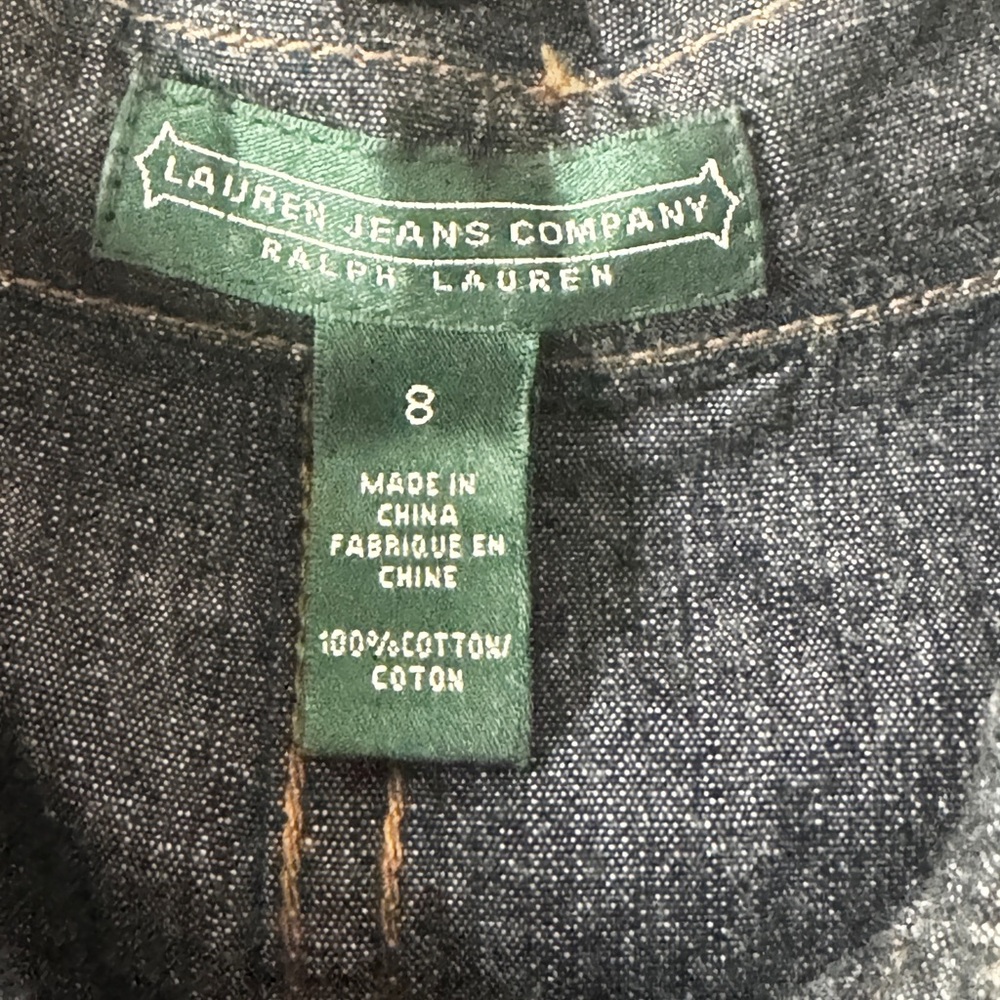 Ralph Lauren Denim Shirt Dress with Black Belt - Picture 6 of 6